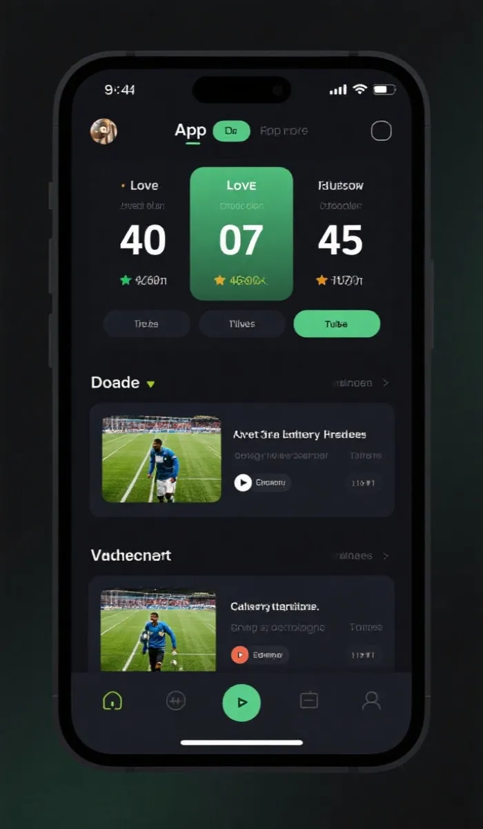世界杯直播网 App界面预览